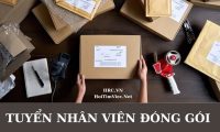 Tuyển nhân viên đóng gói mỹ phẩm full time hỗ trợ chỗ ở Tuyển nhân viên đóng gói mỹ phẩm full time hỗ trợ chỗ ở