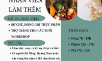 Tuyển nhân viên sơ chế, đóng gói, trợ giảng – Miukfood – Miuk workshop Tuyển nhân viên sơ chế, đóng gói, trợ giảng – Miukfood – Miuk workshop