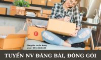 Tuyển nhân viên bán hàng, đóng gói part time Tuyển nhân viên bán hàng, đóng gói part time