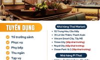 Tuyển tổ trưởng, phục vụ, phụ bếp, thu ngân , tạp vụ – Thai Market – Pi Thái