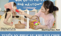 Tuyển nhân viên phục vụ khu vui chơi parttime linh động