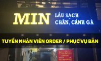 Tuyển nhân viên phục vụ, order – Nhà hàng Lẩu sạch Min Quán Tuyển nhân viên phục vụ, order – Nhà hàng Lẩu sạch Min Quán