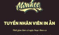 Tuyển thợ chính in lưới và thợ phụ – Monkee printing Tuyển thợ chính in lưới và thợ phụ – Monkee printing