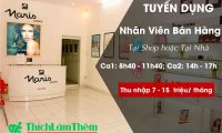 Tuyển nhân viên bán hàng tại shop hoặc ở nhà – Cửa hàng Mỹ phẩm Naris Bà Triệu Tuyển nhân viên bán hàng tại shop hoặc ở nhà – Cửa hàng Mỹ phẩm Naris Bà Triệu