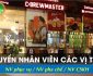 Tuyển nhân viên phục vụ, pha chế, chăm sóc khách hàng – Nhà hàng C-Brewmaster Tuyển nhân viên phục vụ, pha chế, chăm sóc khách hàng – Nhà hàng C-Brewmaster