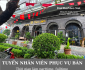 Tuyển nhân viên phục vụ bàn parttime, fulltime Tuyển nhân viên phục vụ bàn parttime, fulltime