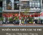 Tuyển phục vụ, tạp vụ, tiếp thực lương cao Tuyển phục vụ, tạp vụ, tiếp thực lương cao