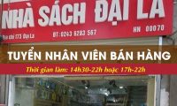 Tuyển nhân viên bán hàng – Nhà sách Đại La Tuyển nhân viên bán hàng – Nhà sách Đại La