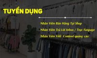 Tuyển nhân viên trực page, bán hàng, viết content – Shop thời trang Tuyển nhân viên trực page, bán hàng, viết content – Shop thời trang