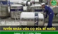 Tuyển nhân viên cọ bể nước lương cao tại các quận Hà Nội Tuyển nhân viên cọ bể nước lương cao tại các quận Hà Nội
