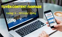 Tuyển nhân viên content Fanpage Tuyển nhân viên content Fanpage