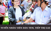 Tuyển nhân viên dán tem, tiếp thị ga parttime ca tối