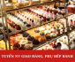 Tuyển nv giao hàng, phụ bếp bánh – parttime, fulltime Tuyển nv giao hàng, phụ bếp bánh – parttime, fulltime