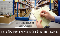 Tuyển sinh viên in và xử lý kho hàng theo ca Tuyển sinh viên in và xử lý kho hàng theo ca