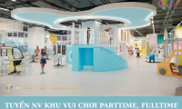 Tuyển nhân viên khu vui chơi trẻ em parttime, fulltime