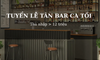Tuyển nhân viên lễ tân bar ca tối Tuyển nhân viên lễ tân bar ca tối