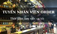 Tuyển nhân viên quầy order, mời khách Tuyển nhân viên quầy order, mời khách