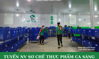 Tuyển nhân viên sơ chế thực phẩm – Công Ty TNHH Thực Phẩm Hà Nội Xanh