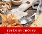 Tuyển nhân viên bếp bánh, giao hàng