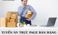 Tuyển nhân viên trực fanpage bán hàng full time bao ăn ở