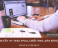 Tuyển nhân viên trực fanpage full time bao ăn ở Tuyển nhân viên trực fanpage full time bao ăn ở