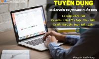 Tuyển nhân viên trực Fanpage chốt đơn theo 3 ca Tuyển nhân viên trực Fanpage chốt đơn theo 3 ca