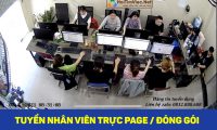 Tuyển nhân viên trực page đóng gói Tuyển nhân viên trực page đóng gói