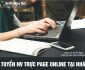 Tuyển nhân viên làm nội dung, trực fanpage tại nhà Tuyển nhân viên làm nội dung, trực fanpage tại nhà