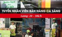 Tuyển nhân viên bán hàng ca sáng – Công ty Ori Juice Tuyển nhân viên bán hàng ca sáng – Công ty Ori Juice