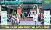 Tuyển nhân viên phục vụ buổi sáng – Quán phở 20k Tuyển nhân viên phục vụ buổi sáng – Quán phở 20k