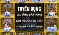 Tuyển nhân viên đóng gói và làm đồ thủ công mỹ nghệ. Tuyển nhân viên đóng gói và làm đồ thủ công mỹ nghệ.