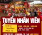 Tuyển nhân viên phục vụ, tiếp thực, giữ xe