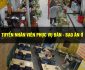 Tuyển nhân viên phục vụ bao ăn ở Tuyển nhân viên phục vụ bao ăn ở