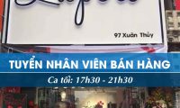 Tuyển nhân viên bán hàng ca tối – Showroom Thời Trang Luperi Tuyển nhân viên bán hàng ca tối – Showroom Thời Trang Luperi