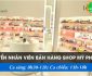 Tuyển nhân viên bán hàng – Shop mỹ phẩm kute giá gốc Tuyển nhân viên bán hàng – Shop mỹ phẩm kute giá gốc