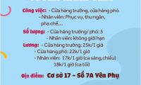 Tuyển cửa hàng trưởng, phục vụ, thu ngân, pha chế – Quán sữa chua trân châu Hạ Long Tuyển cửa hàng trưởng, phục vụ, thu ngân, pha chế – Quán sữa chua trân châu Hạ Long