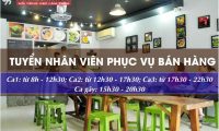 Tuyển nhân viên bán hàng – Cửa hàng Tào Phớ Nè Tuyển nhân viên bán hàng – Cửa hàng Tào Phớ Nè