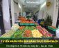 Tuyển nhân viên bán hàng thực phẩm sạch Tuyển nhân viên bán hàng thực phẩm sạch