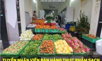 Tuyển nhân viên bán hàng thực phẩm sạch Tuyển nhân viên bán hàng thực phẩm sạch