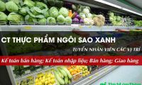 Tuyển nhân viên bán hàng, kế toán, giao hàng – Công ty thực phẩm Ngôi Sao Xanh Tuyển nhân viên bán hàng, kế toán, giao hàng – Công ty thực phẩm Ngôi Sao Xanh