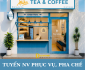 Tuyển nhân viên pha chế, phục vụ bàn parttime