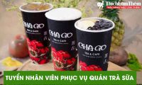 Tuyển nhân viên phục vụ – Cửa hàng trà sữa Chago Tea&Cafe Tuyển nhân viên phục vụ – Cửa hàng trà sữa Chago Tea&Cafe