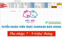 Tuyển nhân viên trực fanpage – Đậu Đậu Baby Shop Tuyển nhân viên trực fanpage – Đậu Đậu Baby Shop