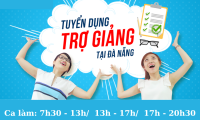 Tuyển nhân viên trợ giảng parttime lương cao Tuyển nhân viên trợ giảng parttime lương cao