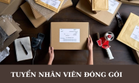 Tuyển nhân viên đóng gói partime, fulltime