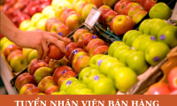 Tuyển nhân viên bán hàng tại cửa hàng trái cây,thực phẩm