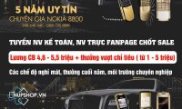 [HN] Tuyển nhân viên kế toán bán hàng, Telesales – Cửa hàng NUP CORNER