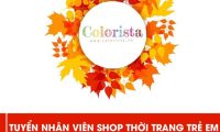 Tuyển nhân viên bán hàng – Shop thời trang trẻ em Colorista Tuyển nhân viên bán hàng – Shop thời trang trẻ em Colorista