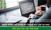 Tuyển nhân viên share bài làm việc tại nhà – Shop đồng hồ online Tuyển nhân viên share bài làm việc tại nhà – Shop đồng hồ online
