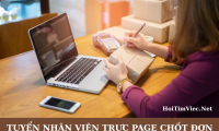 Tuyển nhân viên trực page chốt đơn